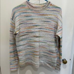 J Crew Variegated Pastel Sweater Size Extra Small